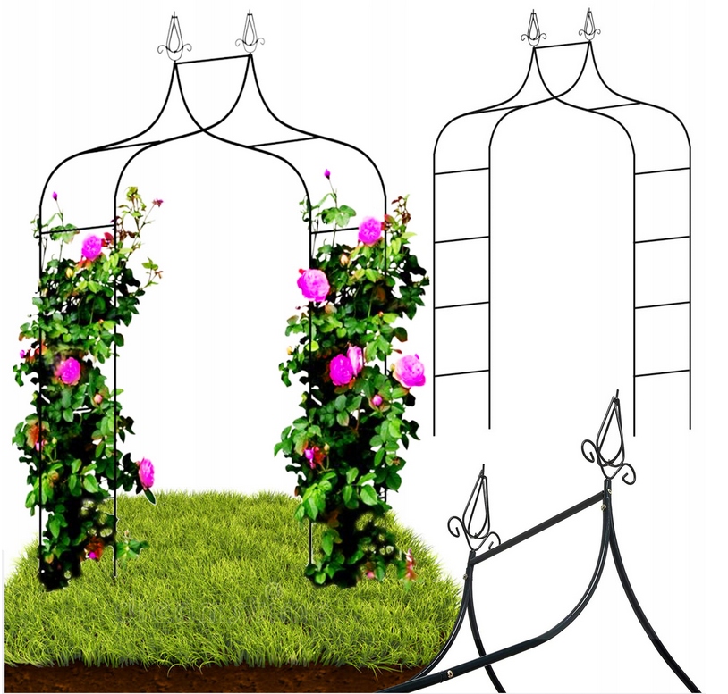 Garden Line metalinė arka augalams, 150x37x240 cm