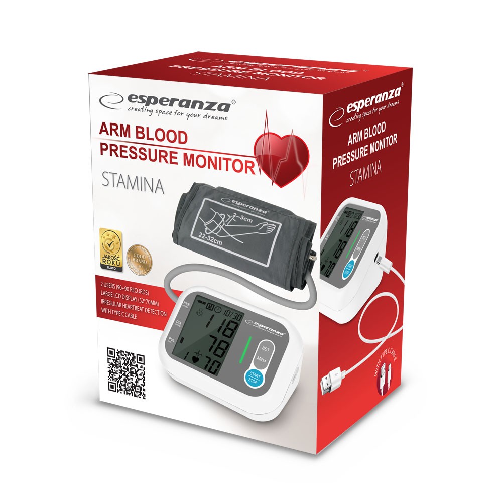 Žastinis kraujospūdžio matuoklis Esperanza ECB005 Blood pressure monitor