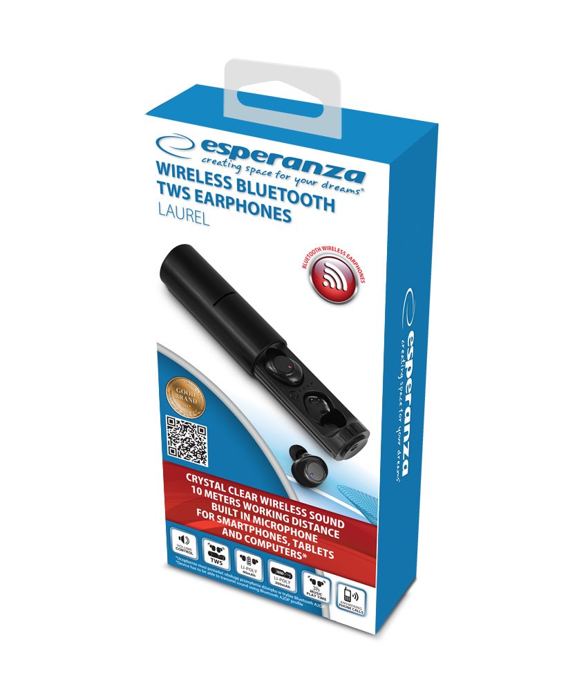 Esperanza tws laurel, black