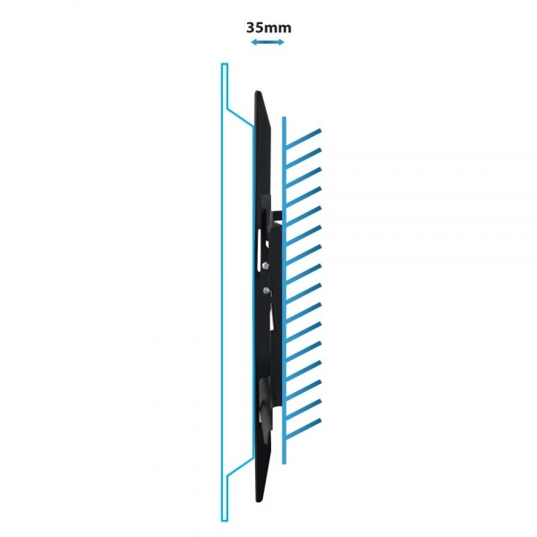 Tv laikiklis esperanza erw014 26-70”, juodas