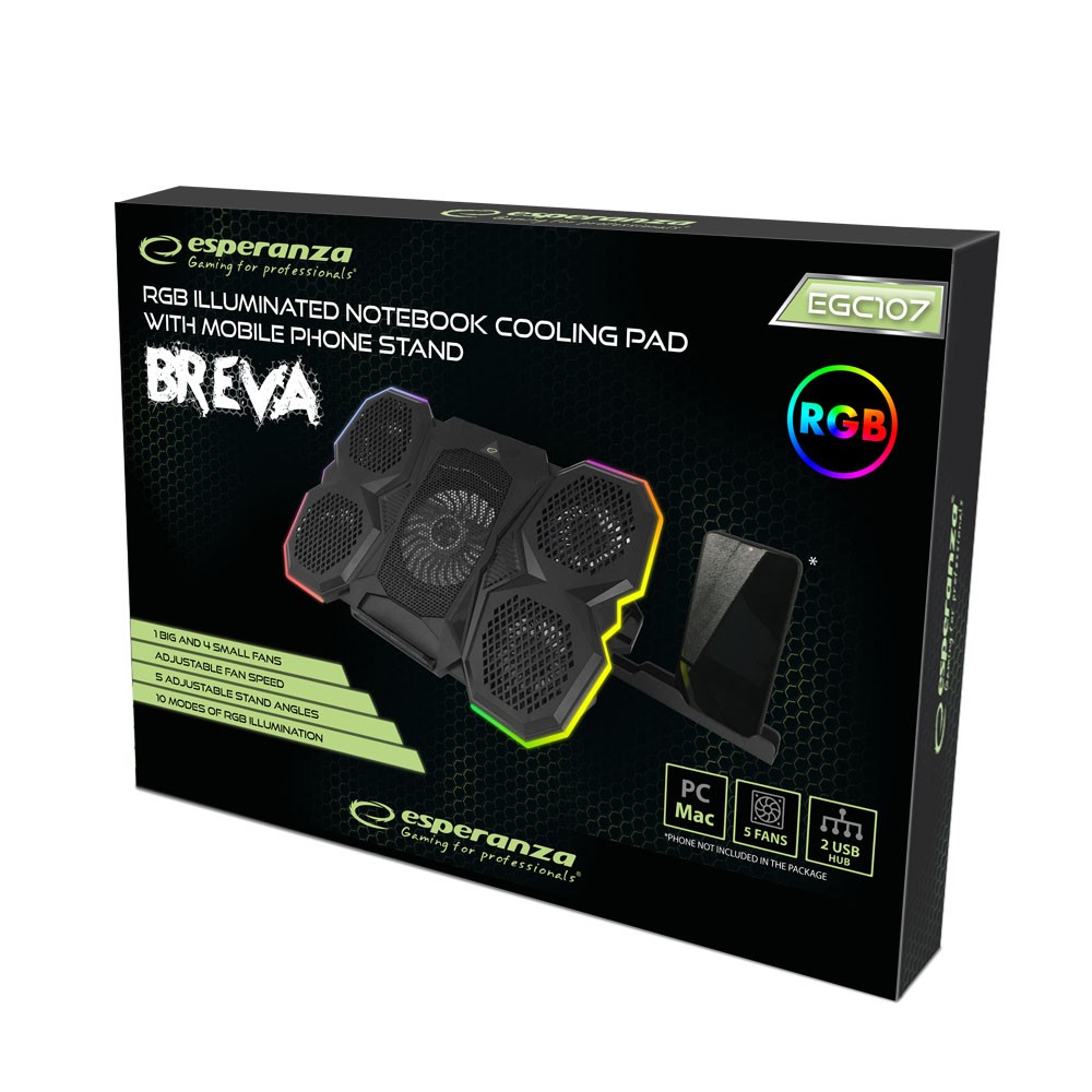 Aušinimo stovas kompiuteriui Esperanza rgb