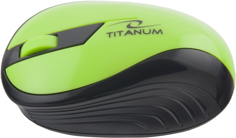 Belaidė pelė titanum tm114g, žalia