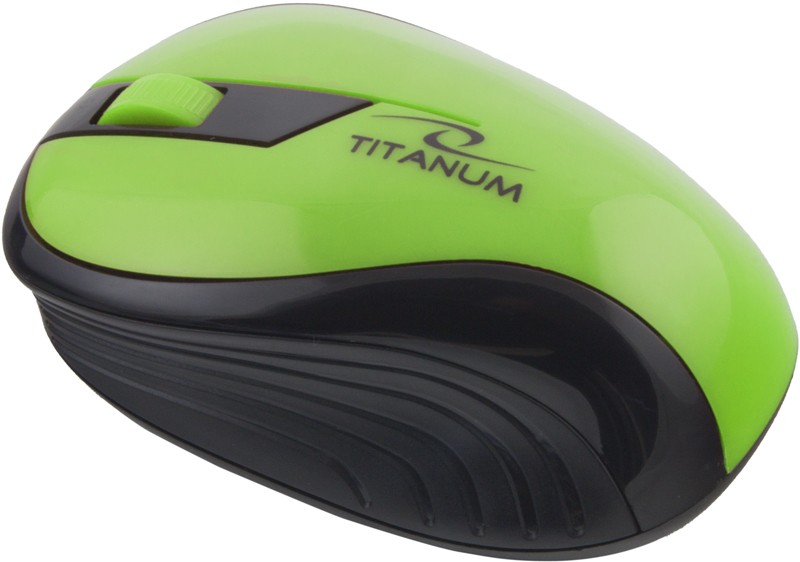 Belaidė pelė titanum tm114g, žalia