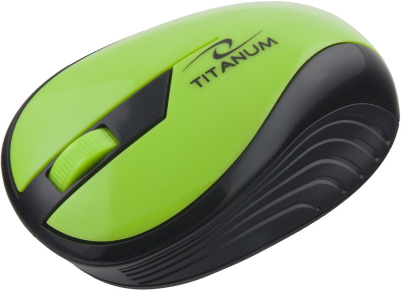 Belaidė pelė titanum tm114g, žalia