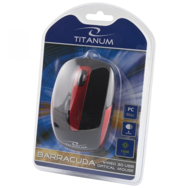 Laidinė pelė titanum tm108k, juoda