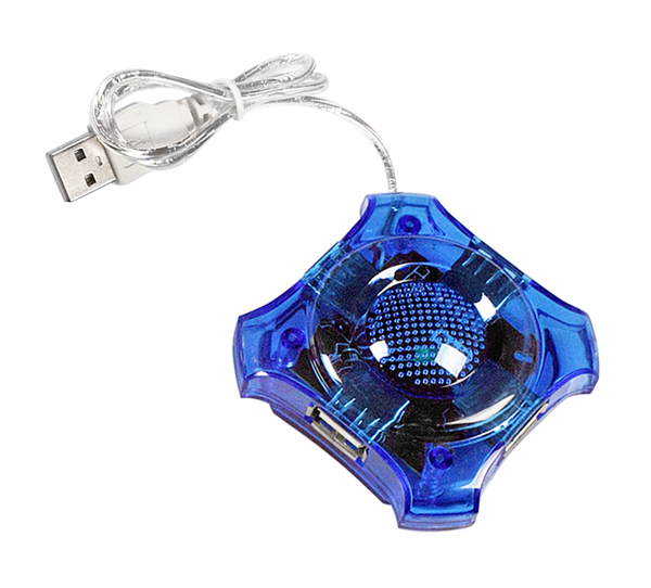Šakotuvas esperanza 4 jungtys ea150b usb2.0 star, mėlynas