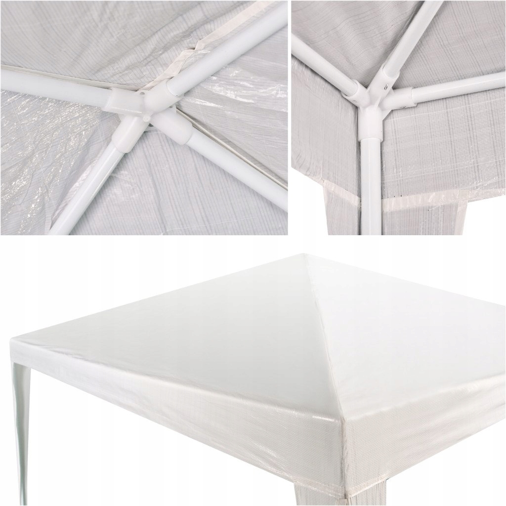 Sumontuojama lauko pavėsinė TUN5774, 3x3 m, balta