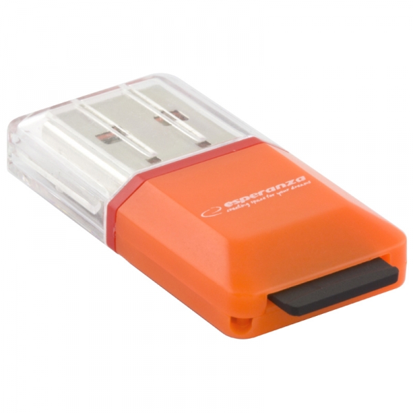Esperanza microsd ea134o|oranž.|usb2.0|(microsd pen drive)