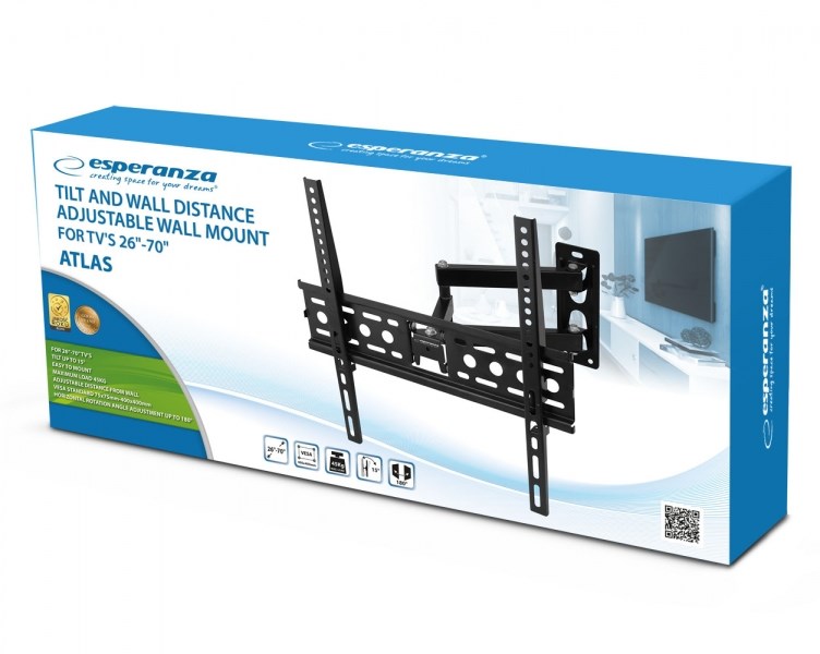Tv laikiklis esperanza erw016 26-70”, juodas