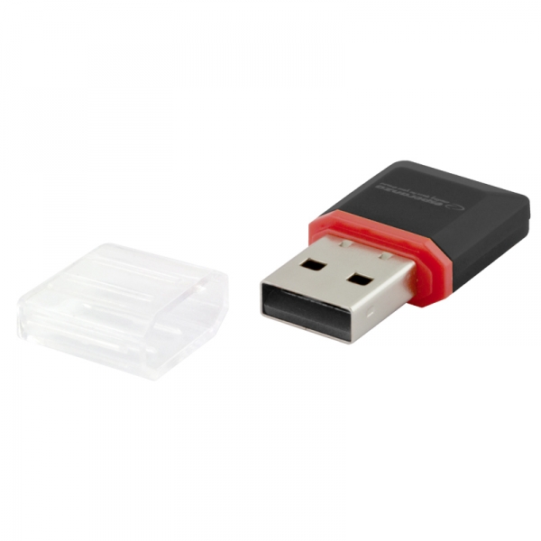 Kortelių skaitytuvas esperanza ea134k microsd, juodas