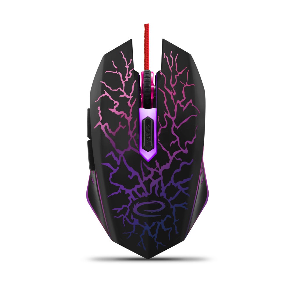 Žaidimų pelė esperanza mx211 - lightining (egm211r), juoda