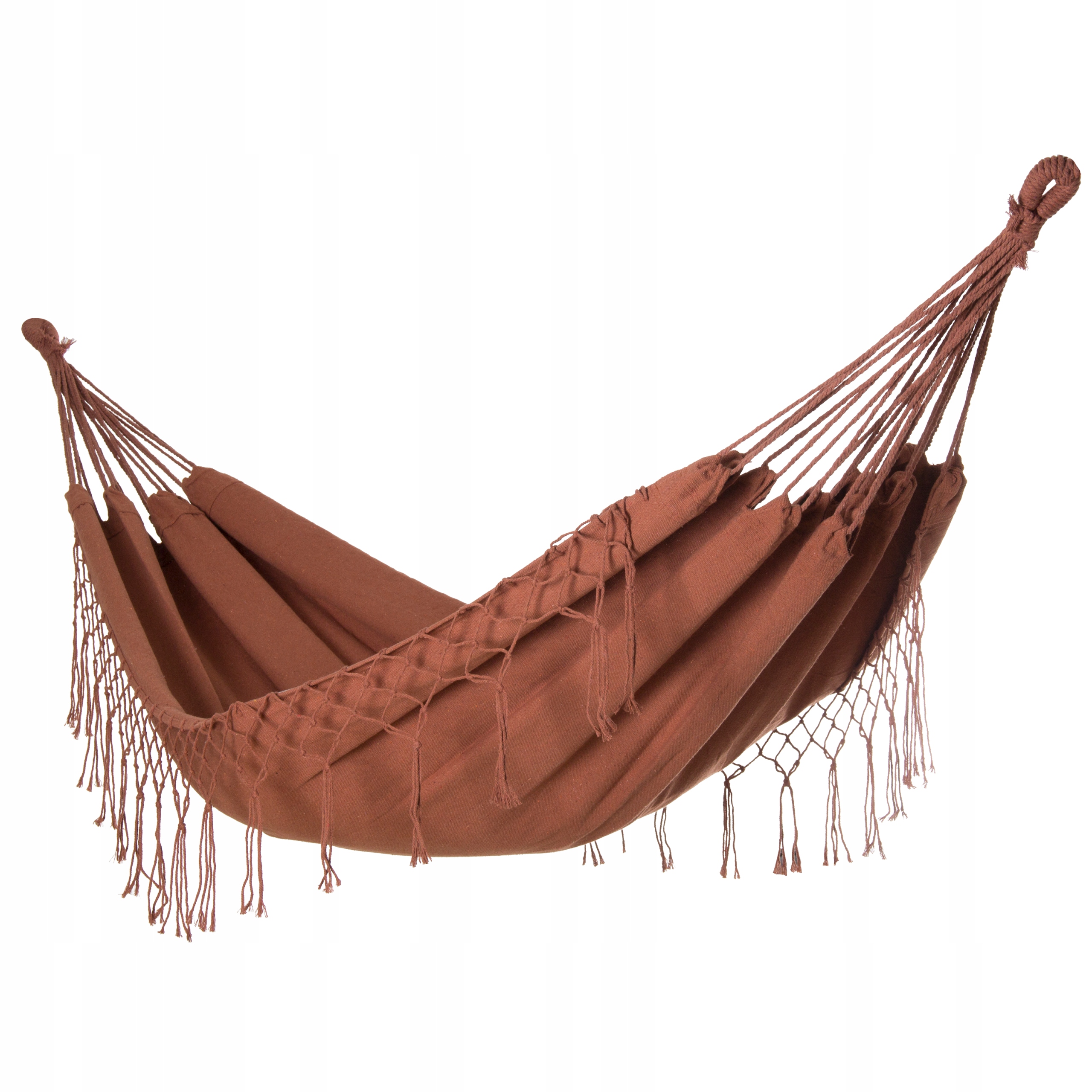 Didelis boho sodo hamakas MIDAS 3 100x200 karamelė