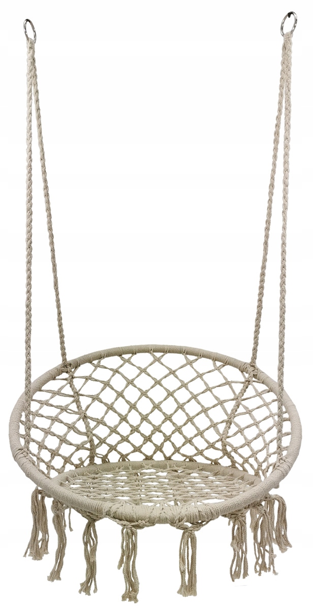 Gandralizdo sūpynės pakabinama kėdė BOHO 82 cm 120 kg ekru