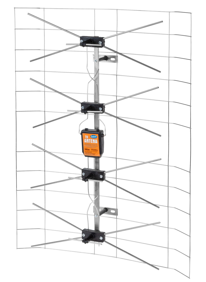 Lauko TV antena baltos spalvos tinklinė tv antena