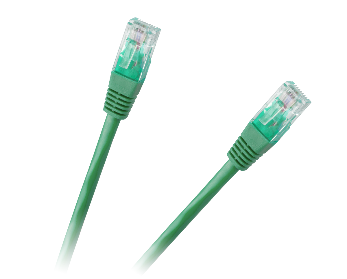 Maitinimo laidas patchcord utp 8c kištukinio lizdo kabelis 0,5 m cca žalias