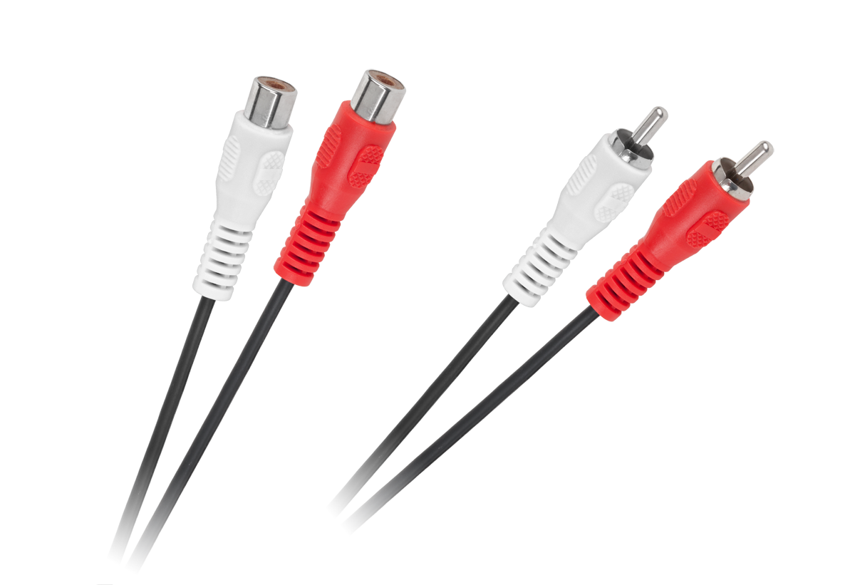 Audio laidas kabelis 2 x rca kištukas - 2 x rca lizdas 5 m