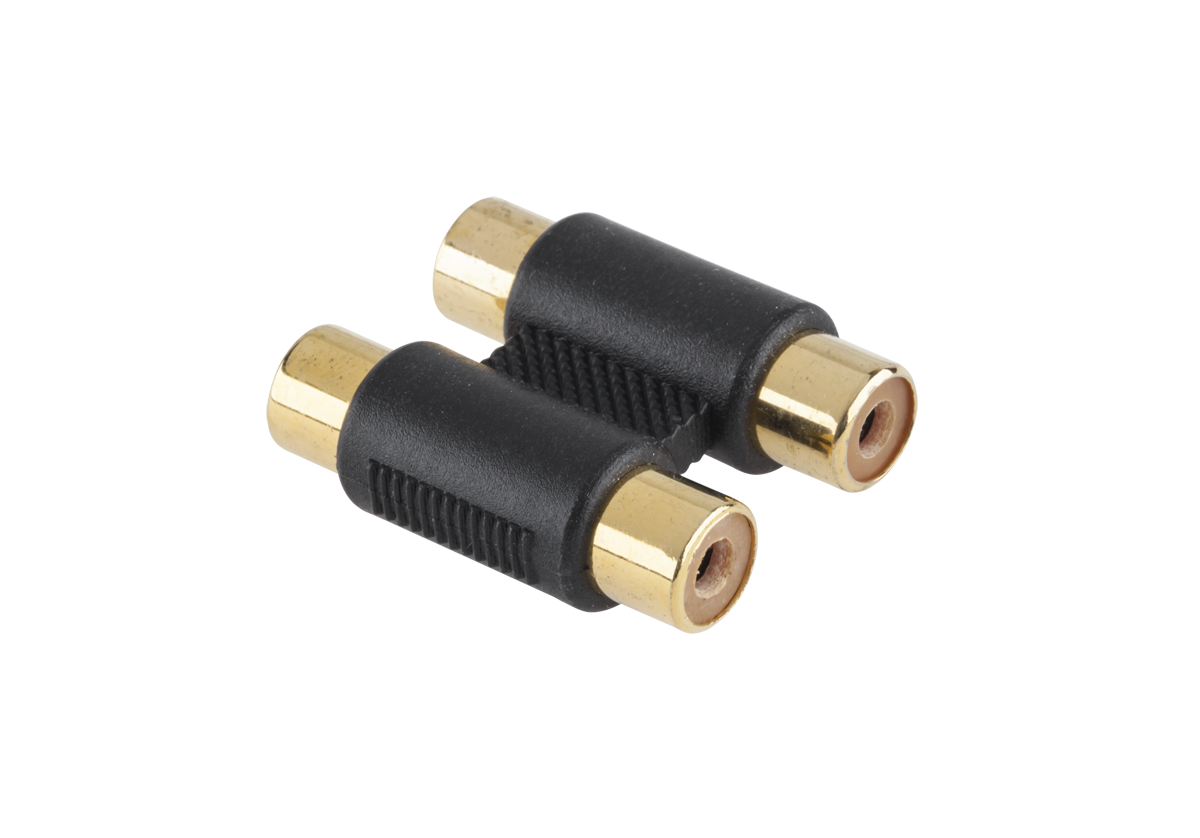 Priedas jungtis rca-rca/x2/gold