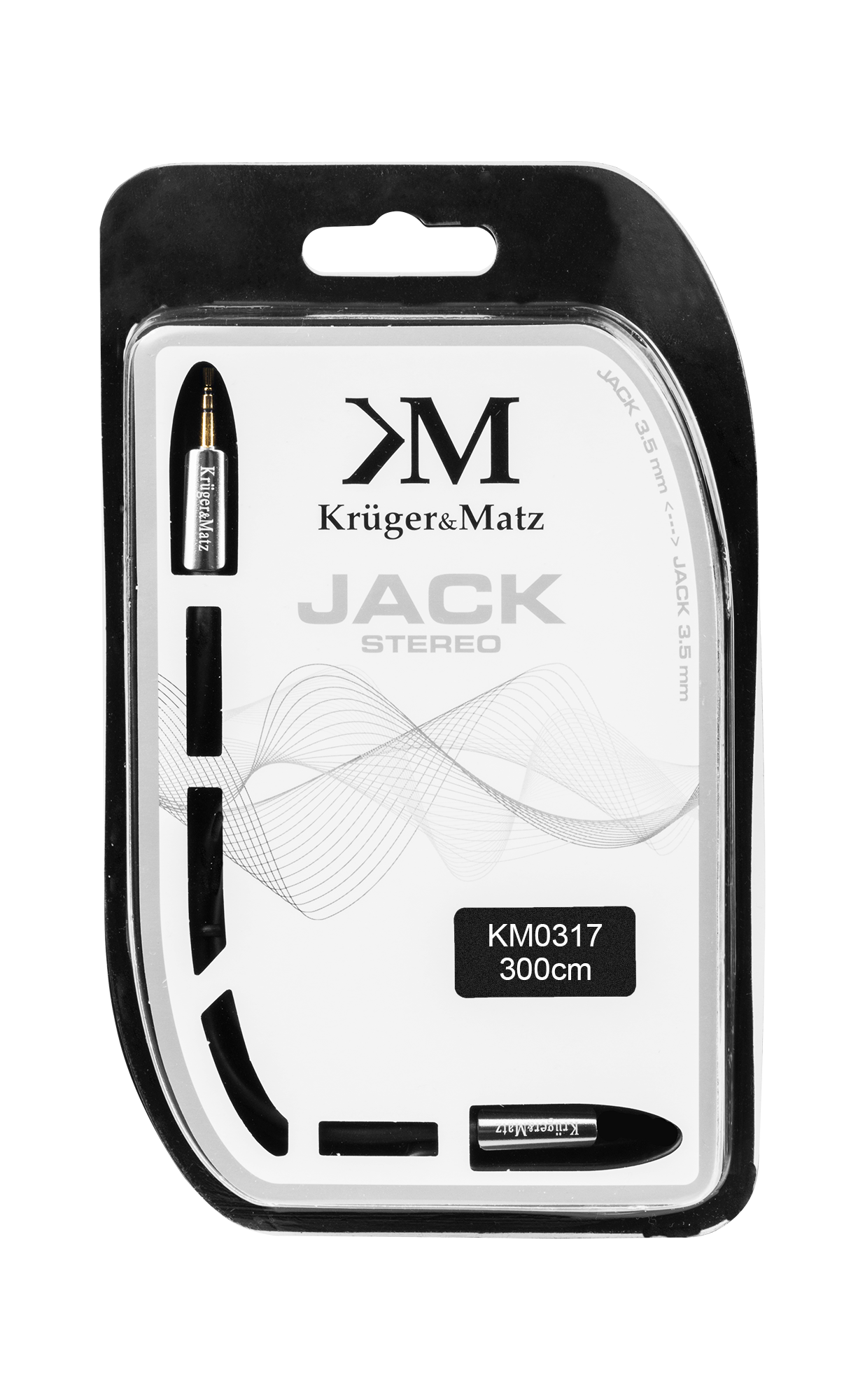 Audio laidas kabelis nuo lizdo iki lizdo 3,5 stereofoninio lizdo 3,0 m kruger&matz