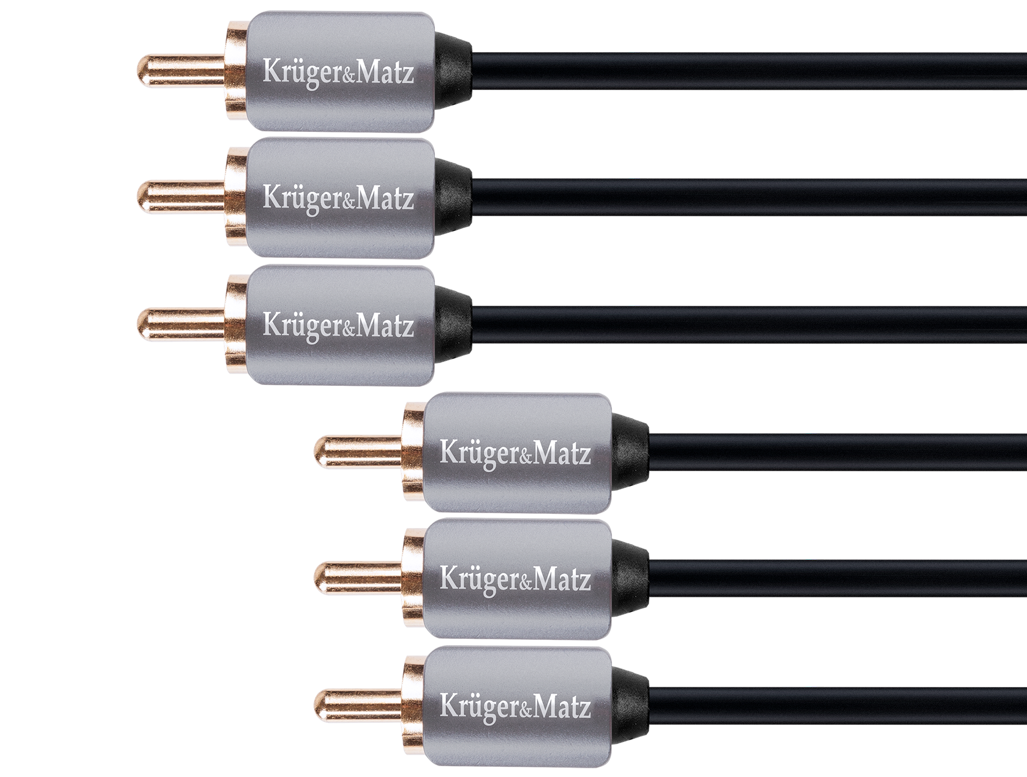 Audio laidas 3rca-3rca komponentinis kabelis 1,8 m kruger&matz