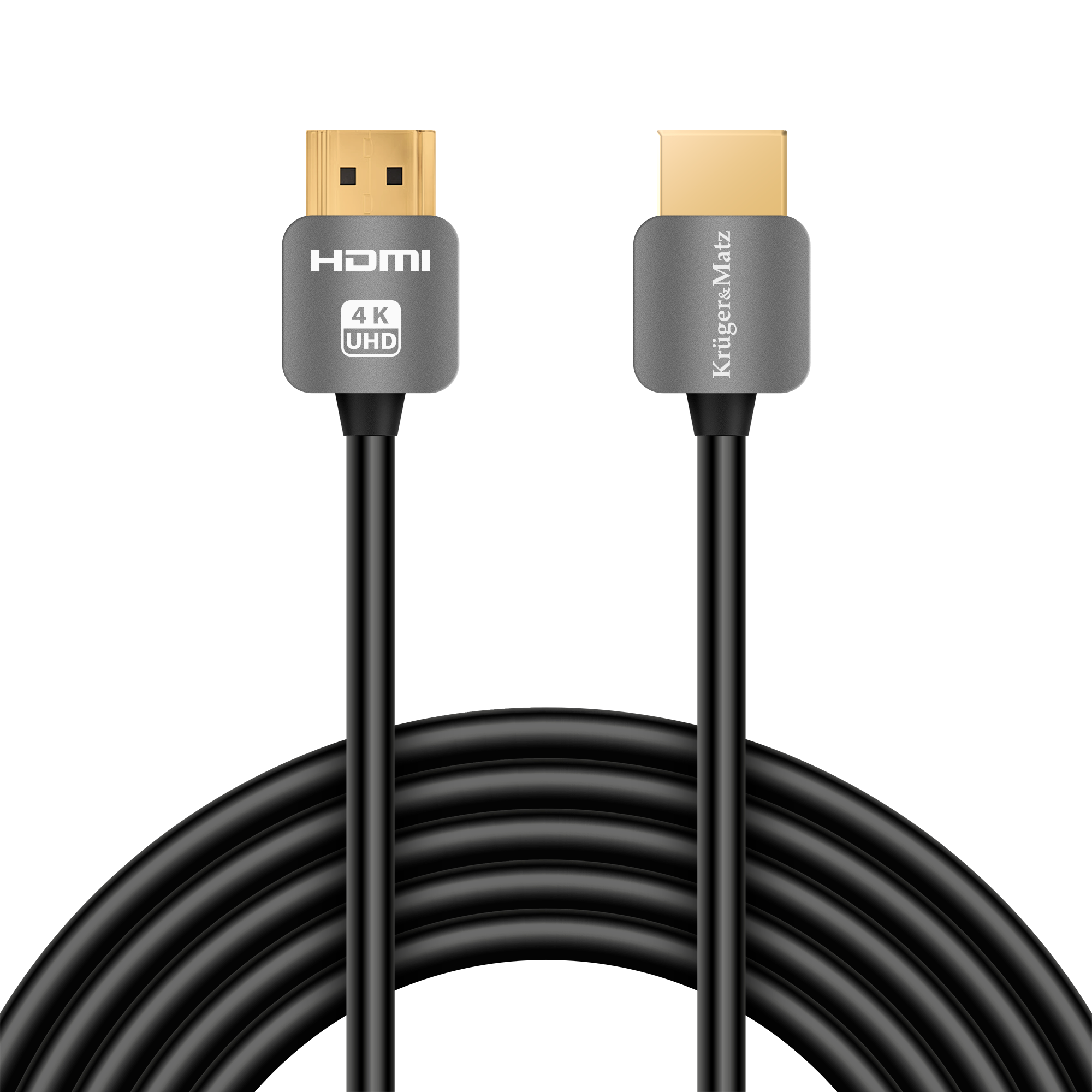 Hdmi laidas hdmi kabelis - hdmi kištukinis (a-a) 1,8 m kruger&matz 4k kabelis