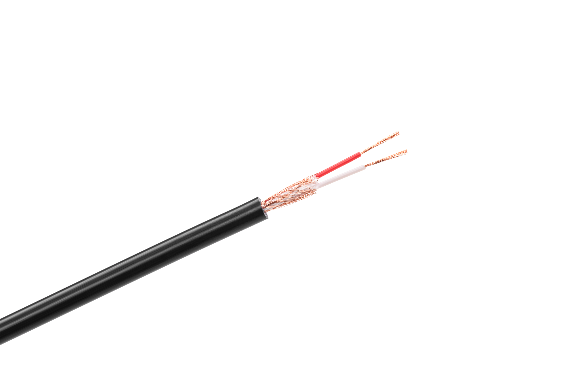 Audio laidas Stereofoninio mikrofono kabelis 6 mm juodas