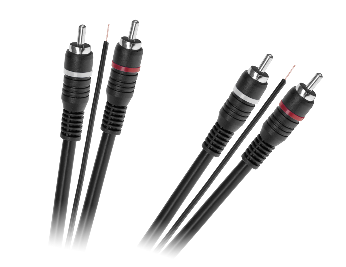 Audio laidas kabelis 2 x rca - 2 x rca su valdymo kabeliu