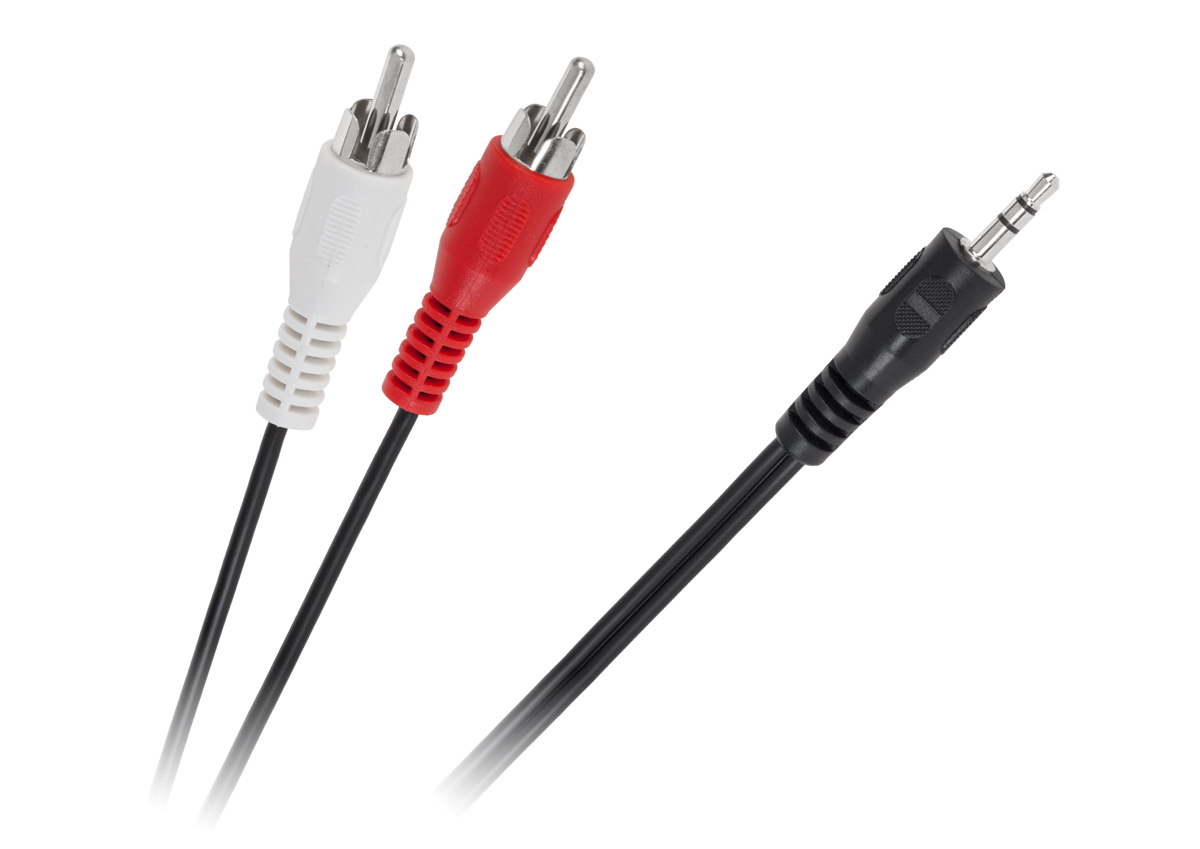 Audio laidas kabelis jack 3,5 - 2 x rca 1,2 m