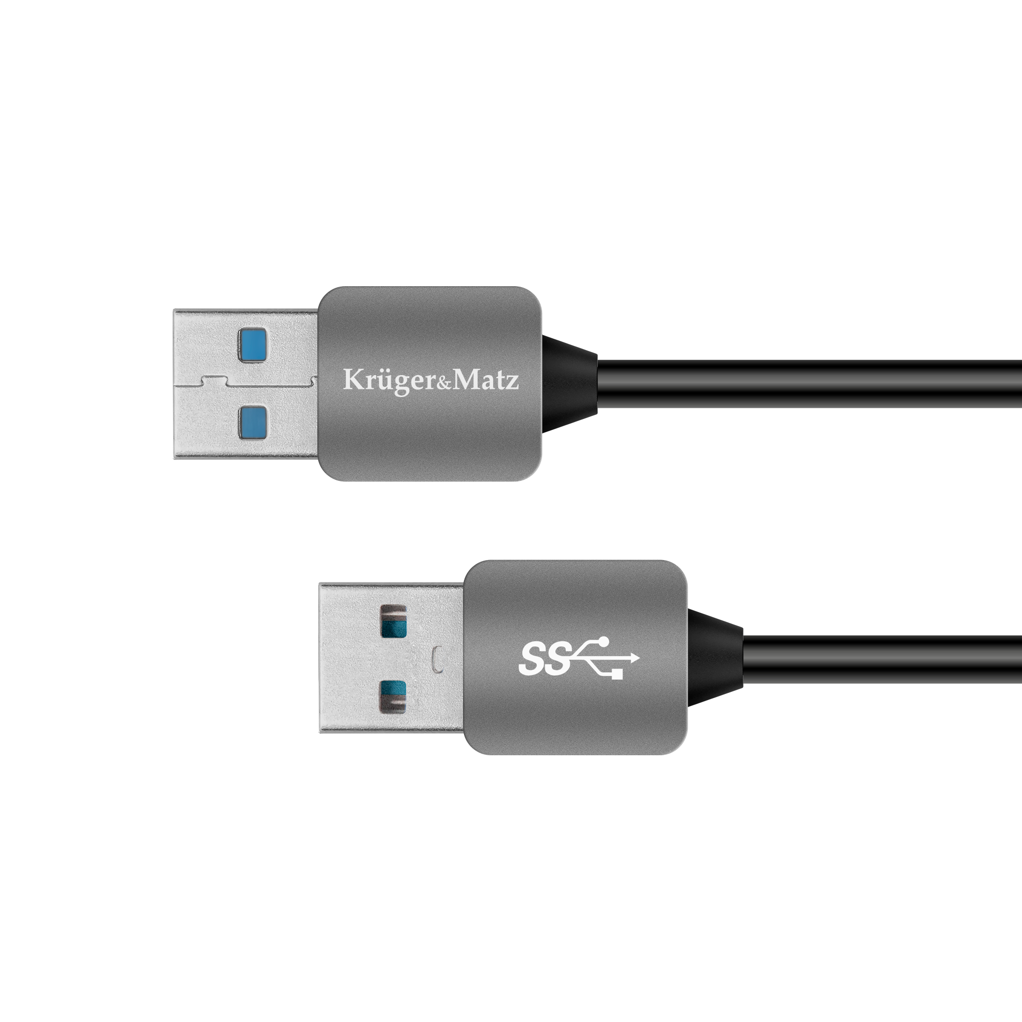 Usb 3.0 kištukas į kištuką 1 m ilgio kruger&matz kabelis
