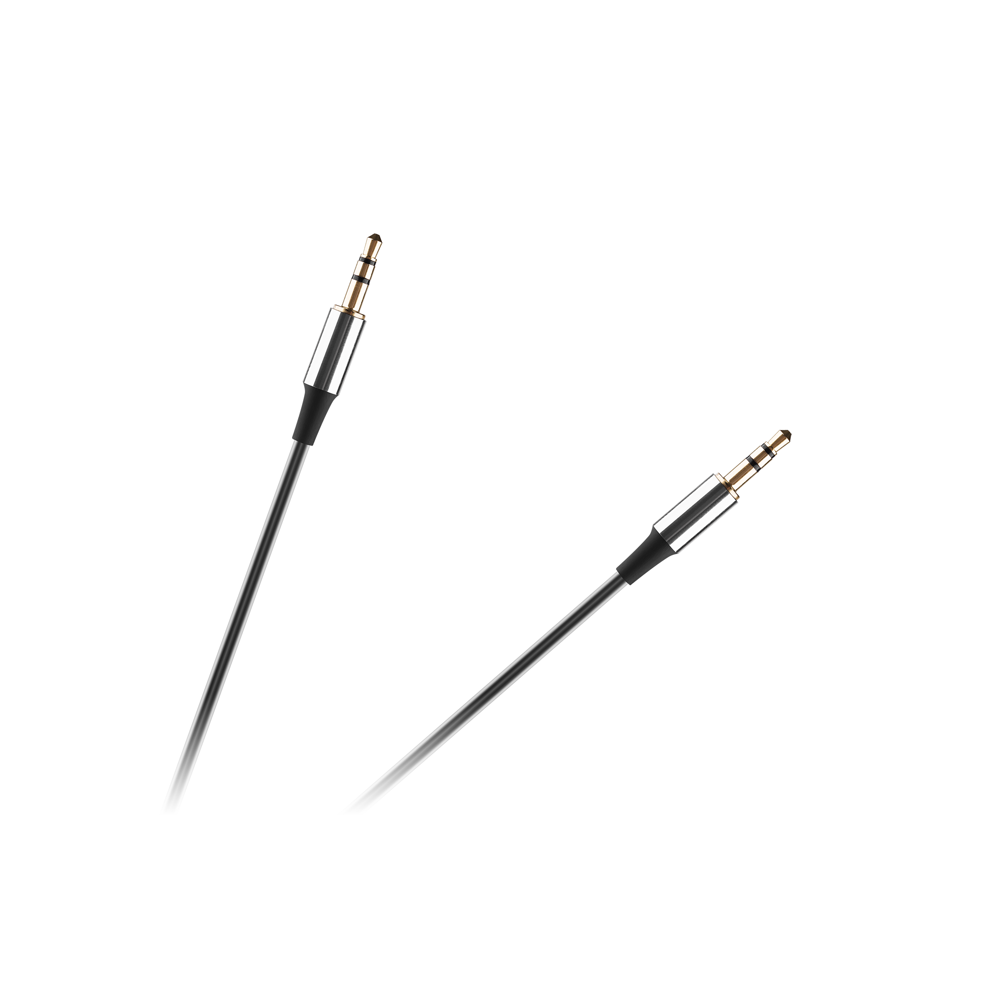 Audio laidas garso kabelis jack 3,5 kištukas - rebel spiralinis 100 cm