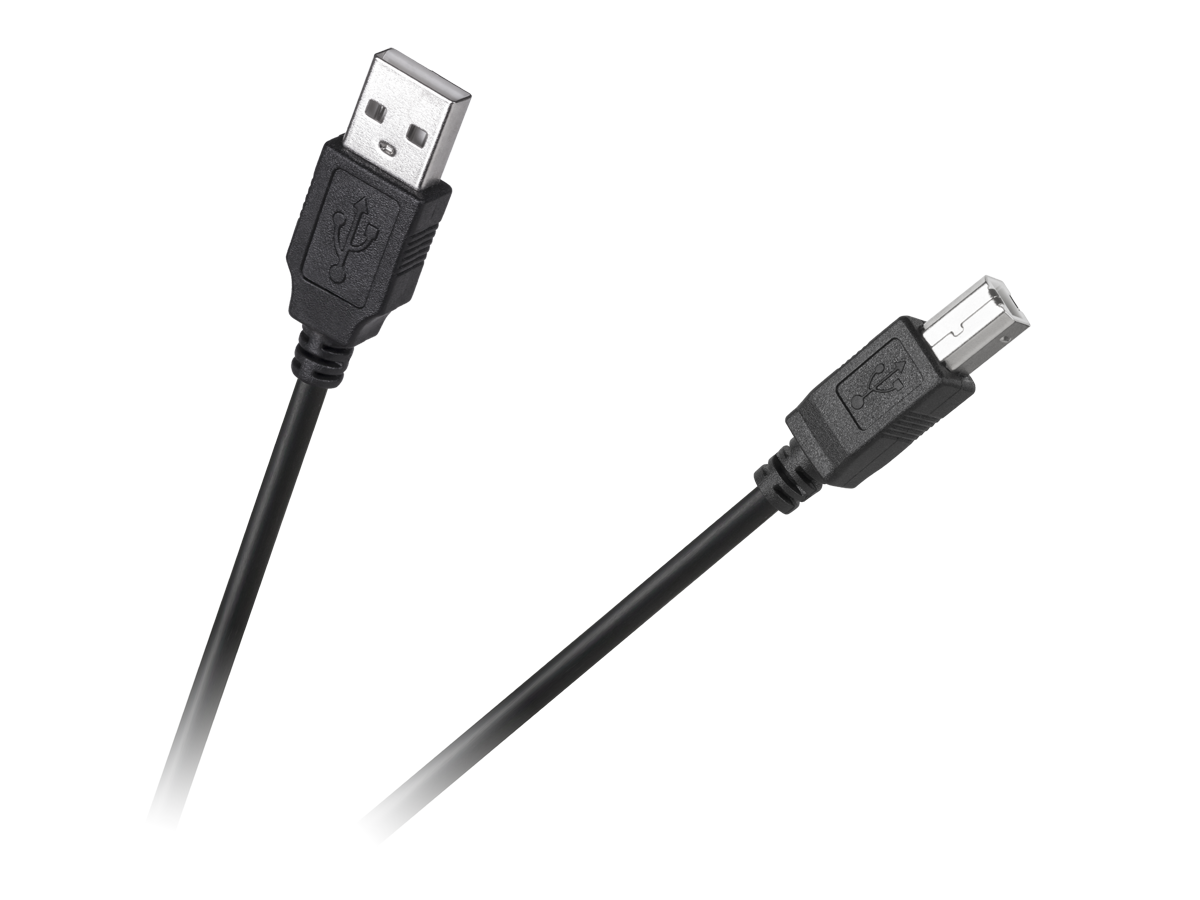 Maitinimo laidas usb kompiuterio ir spausdintuvo kabelis 1,8 m juodas