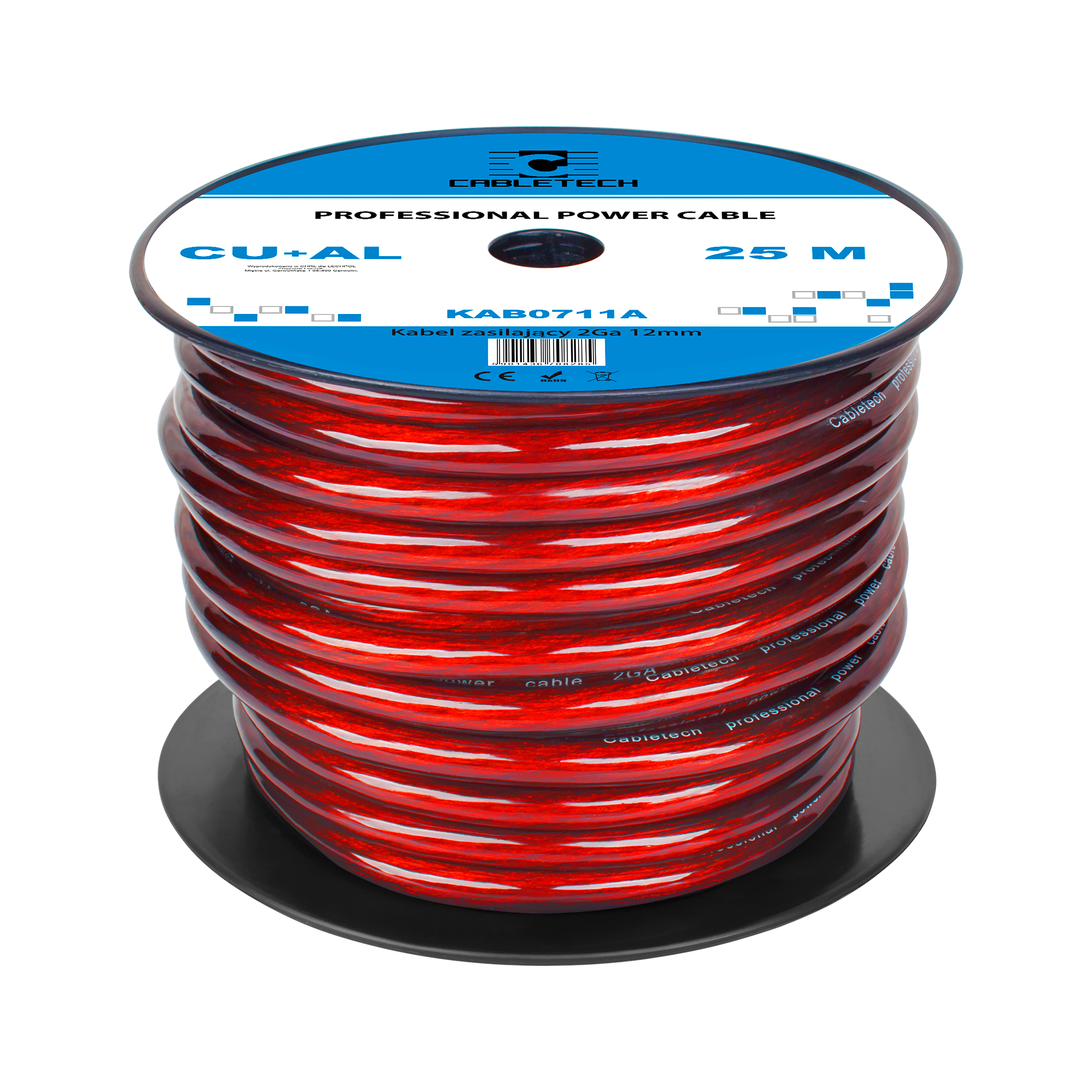 Automobilinis kabelis 2ga od12mm cu+al