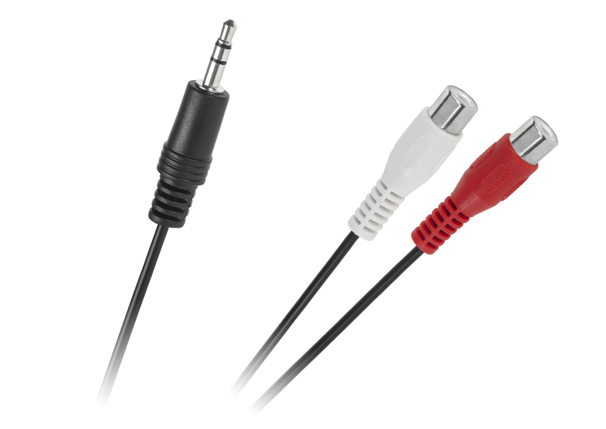 Audio laidas jack 3,5 kištuko ir rca lizdo kabelis 25 cm