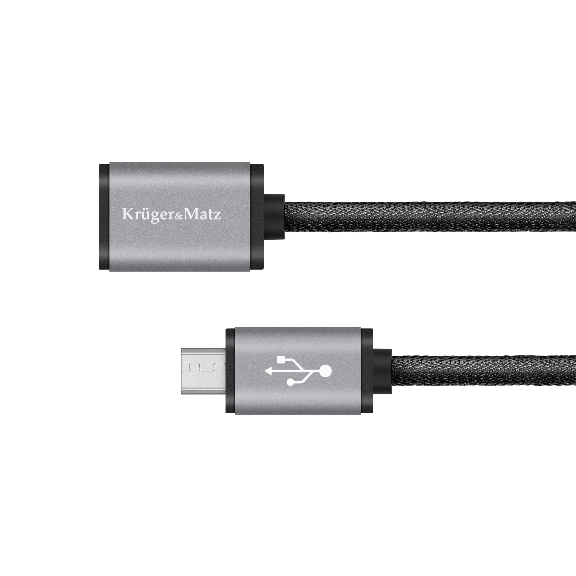 Usb kabelis - mikro usb lizdas - kištukas 1,0 m kruger&matz