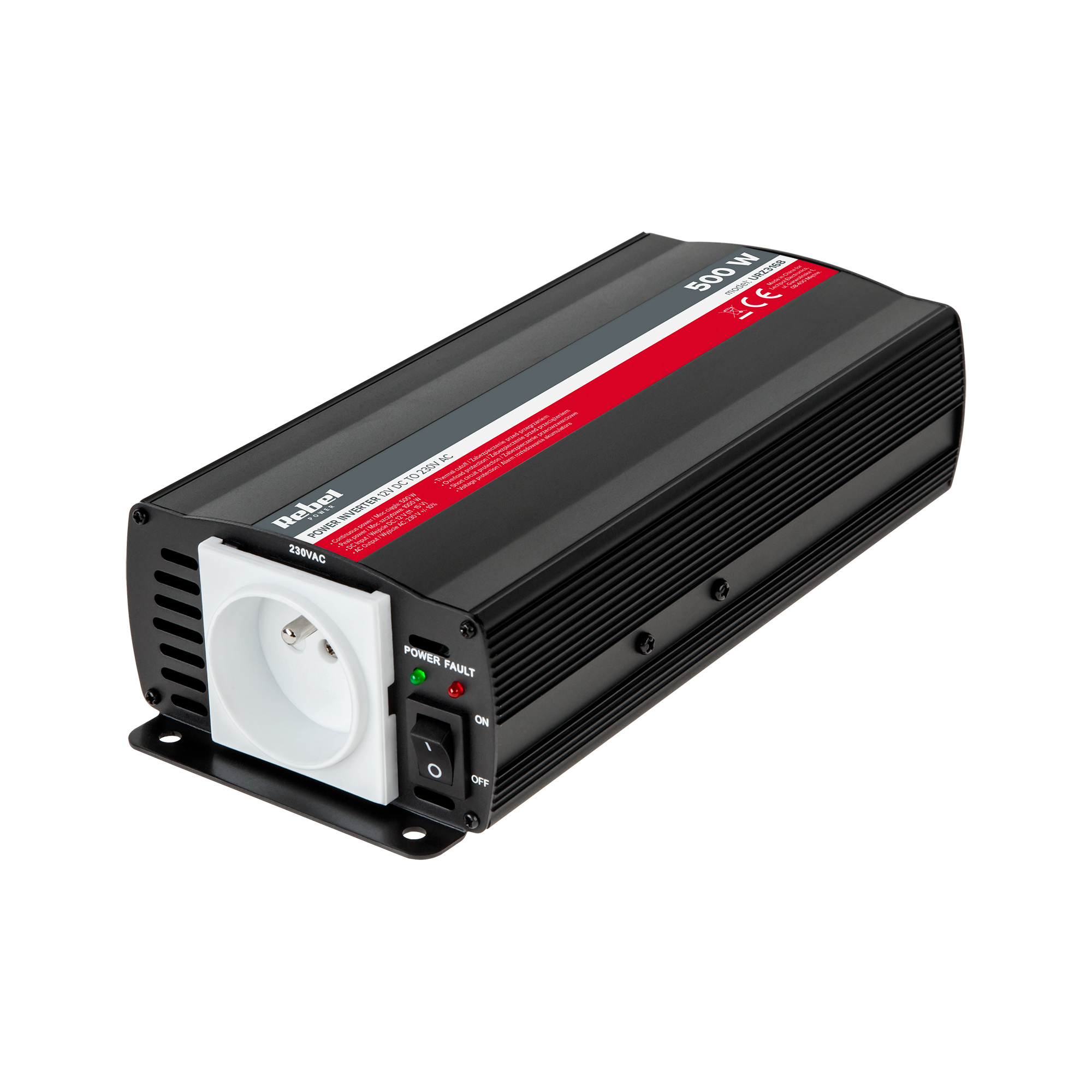 Rebel 12v/230v 500w inverteris