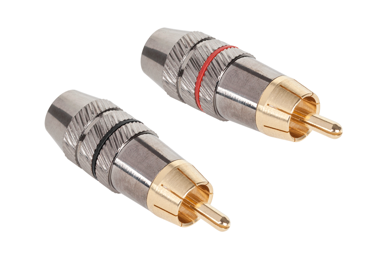 Priedas rca metalinis kištukas hd-291