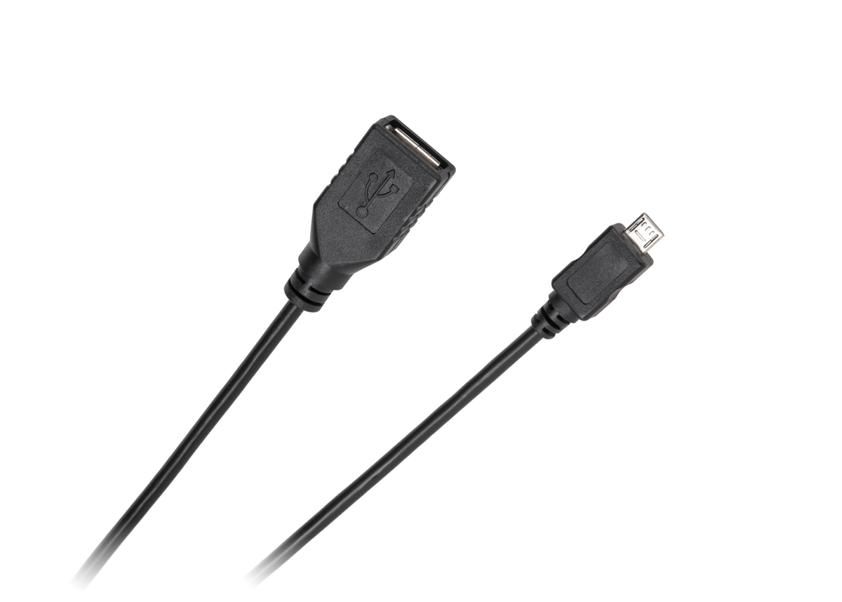 Usb kabelis - mikro usb lizdas - kištukas 0,2 m standartinis