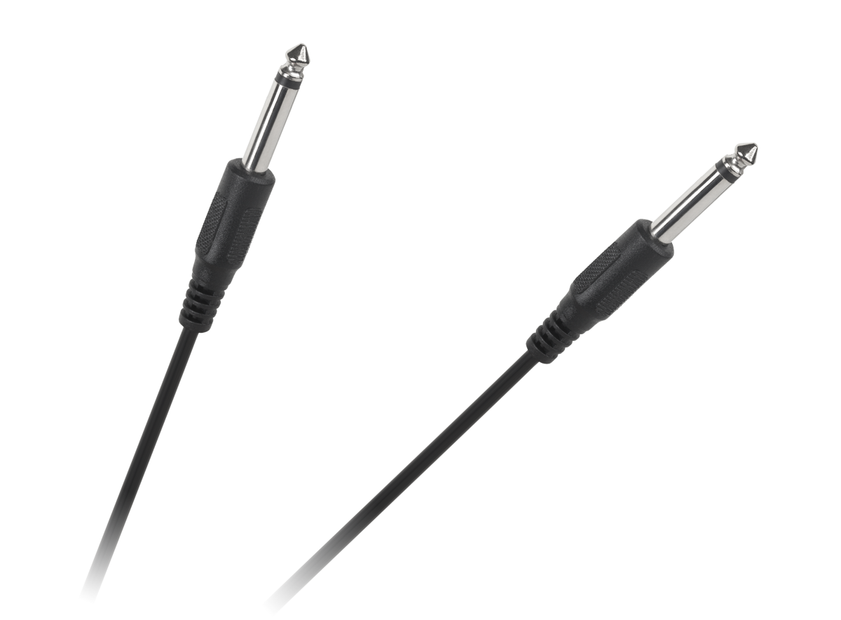 Audio laidas jack 6.3 - jack 6.3 mono kabelis 1 m
