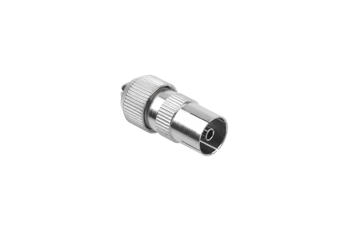 Išmaniojo (smart tv) ir televizoriaus priedas tv antenos lizdas metaliniam kabeliui