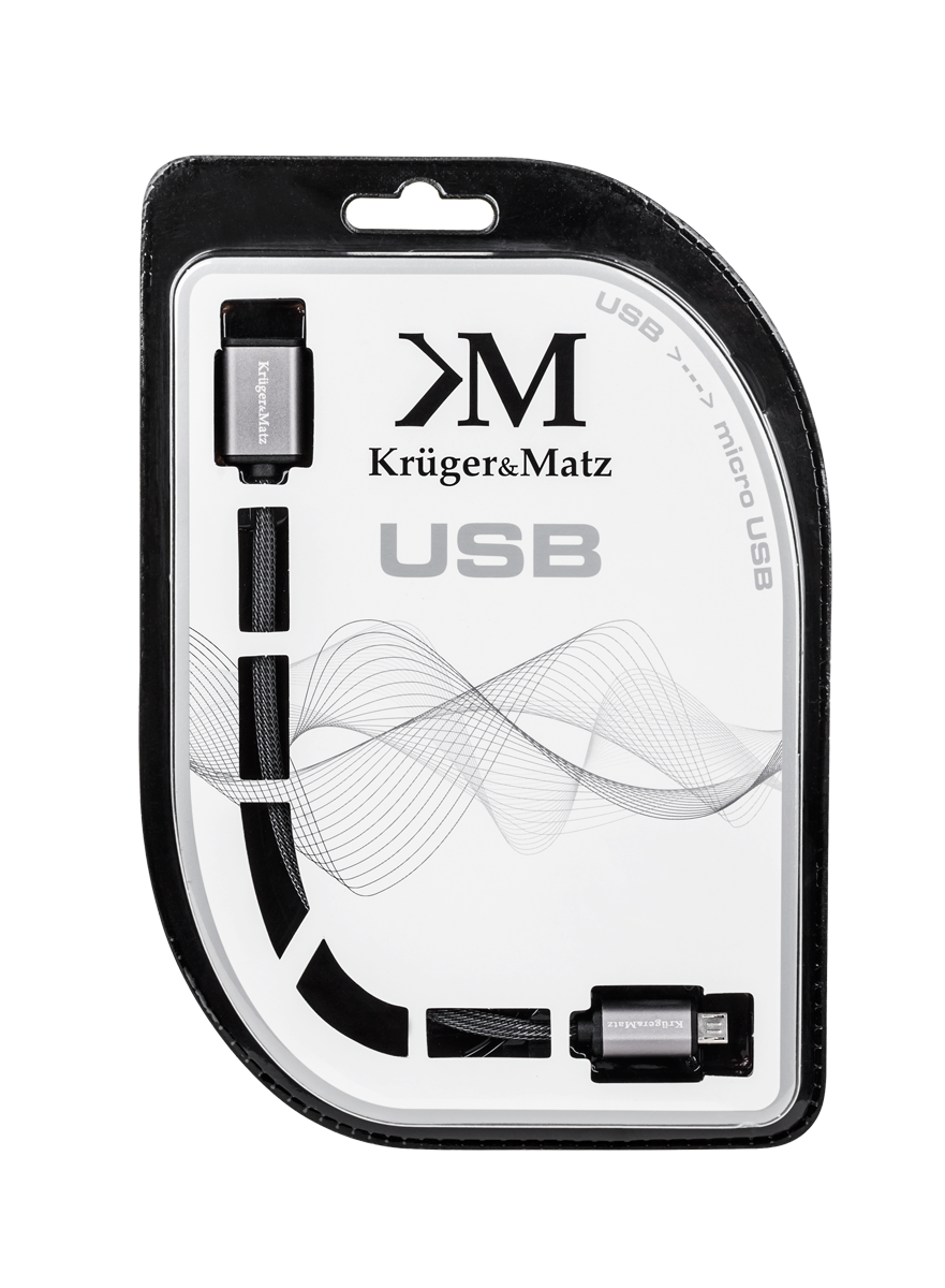 Usb kabelis - mikro usb lizdas - kištukas 0,2 m