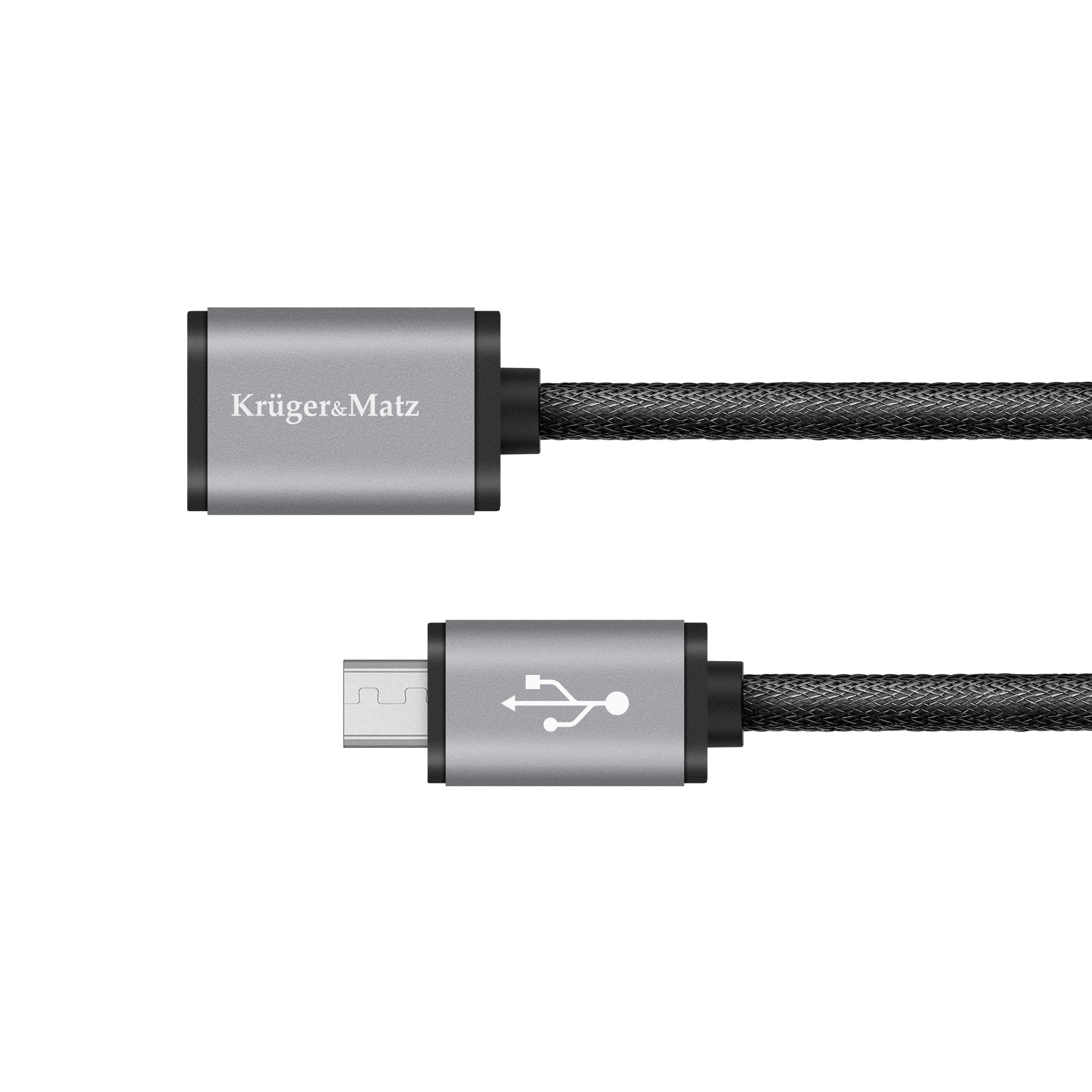 Usb kabelis - mikro usb lizdas - kištukas 0,2 m