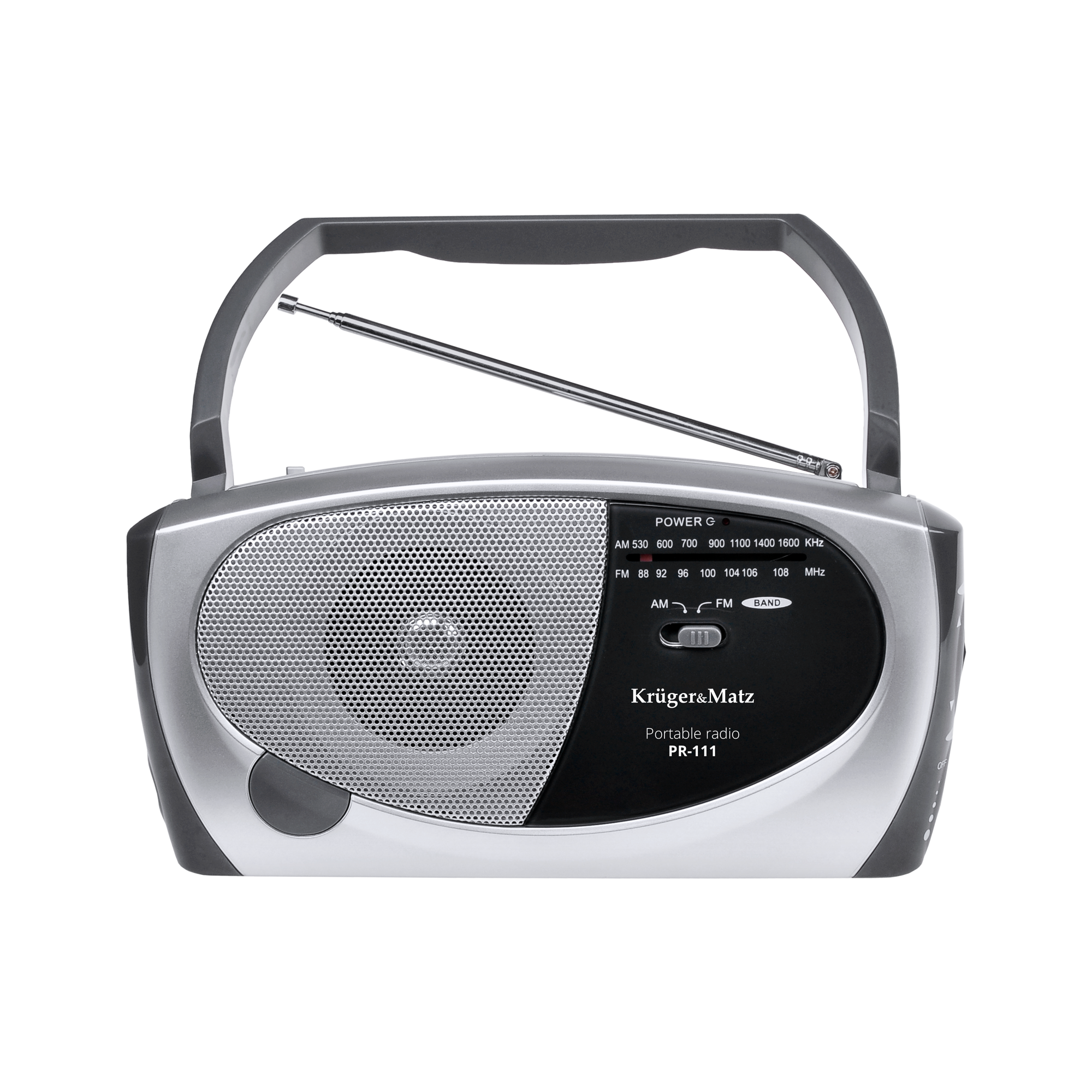 Radijo imtuvas am / fm nešiojamas radijo imtuvas kruger&matz modelis pr-111