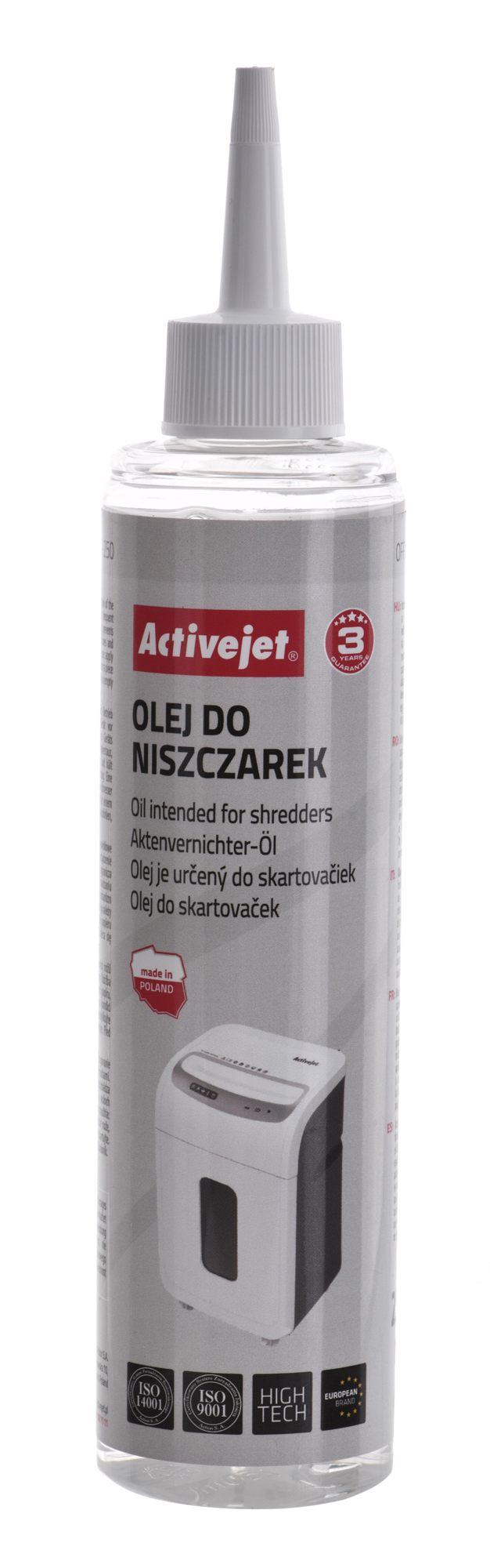 Smulkintuvų alyva activejet aso-250, 250 ml