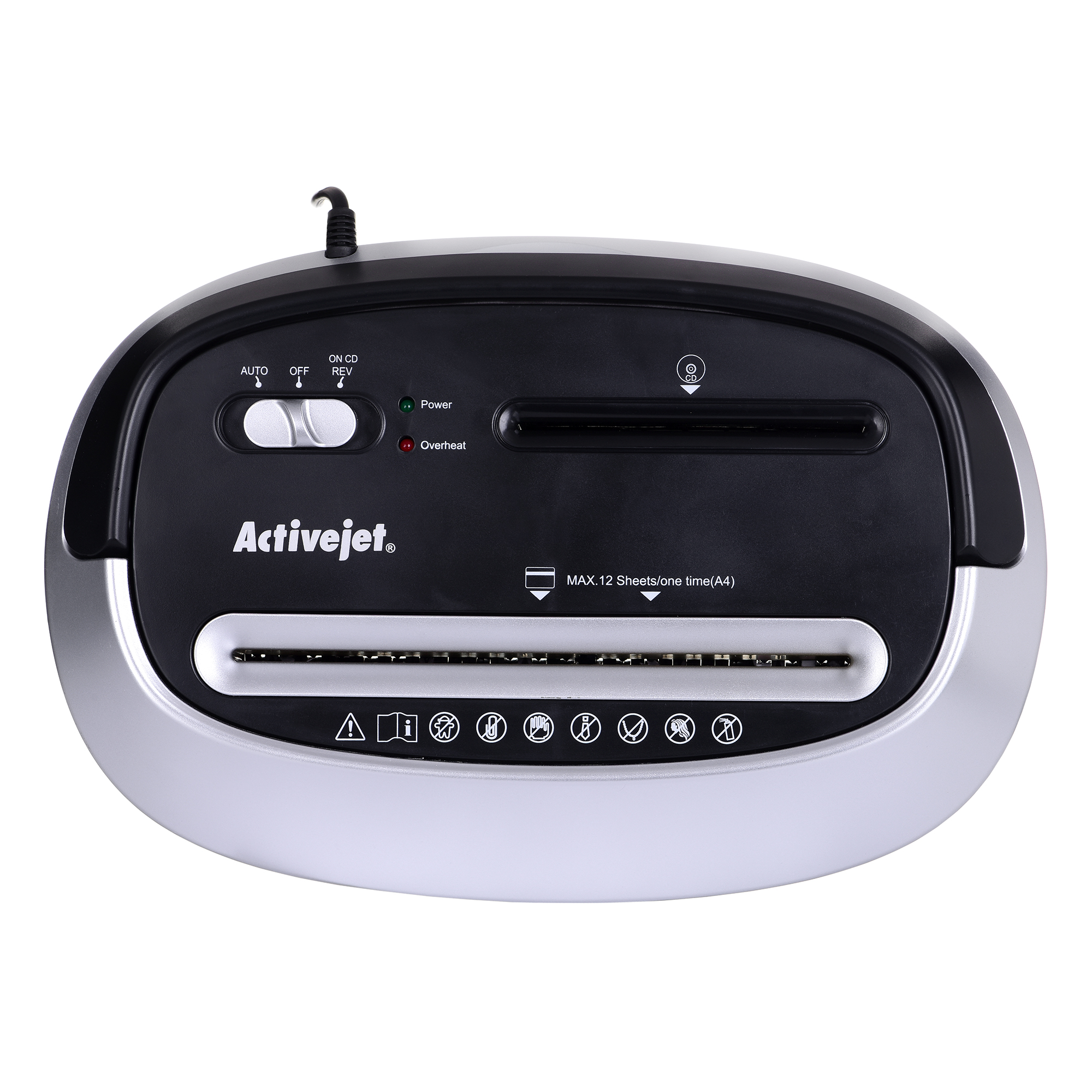 Popieriaus smulkintuvas popieriaus smulkintuvas activejet ash-1201d