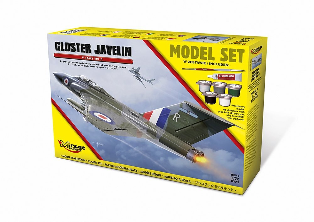 Surenkamas lėktuvo modelis „gloster javelin f mk9“ / 872093