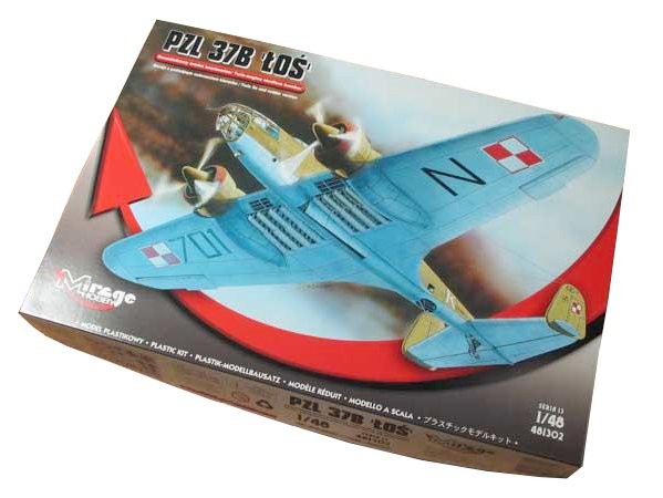 Lėktuvo modelis pzl p37b los bomber airplane