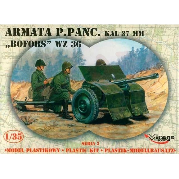 Klijuojamas modelis mirage anti-armor bofors wz.36
