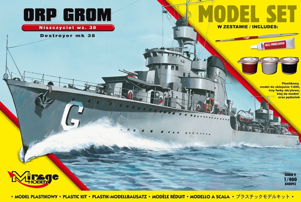 Laivo modelis polish destroyer
