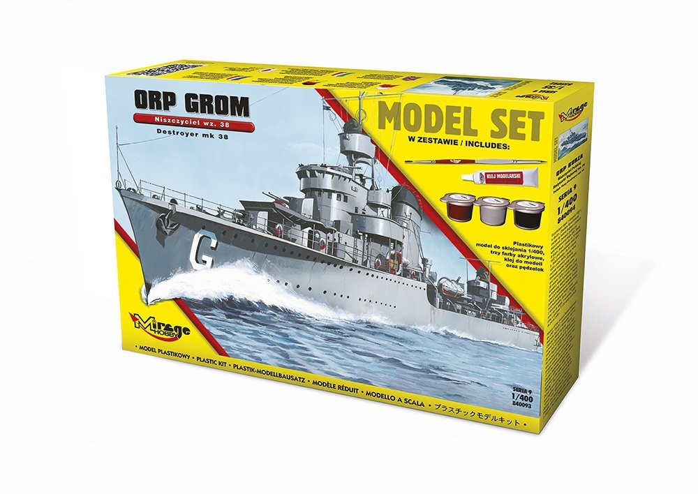Laivo modelis polish destroyer