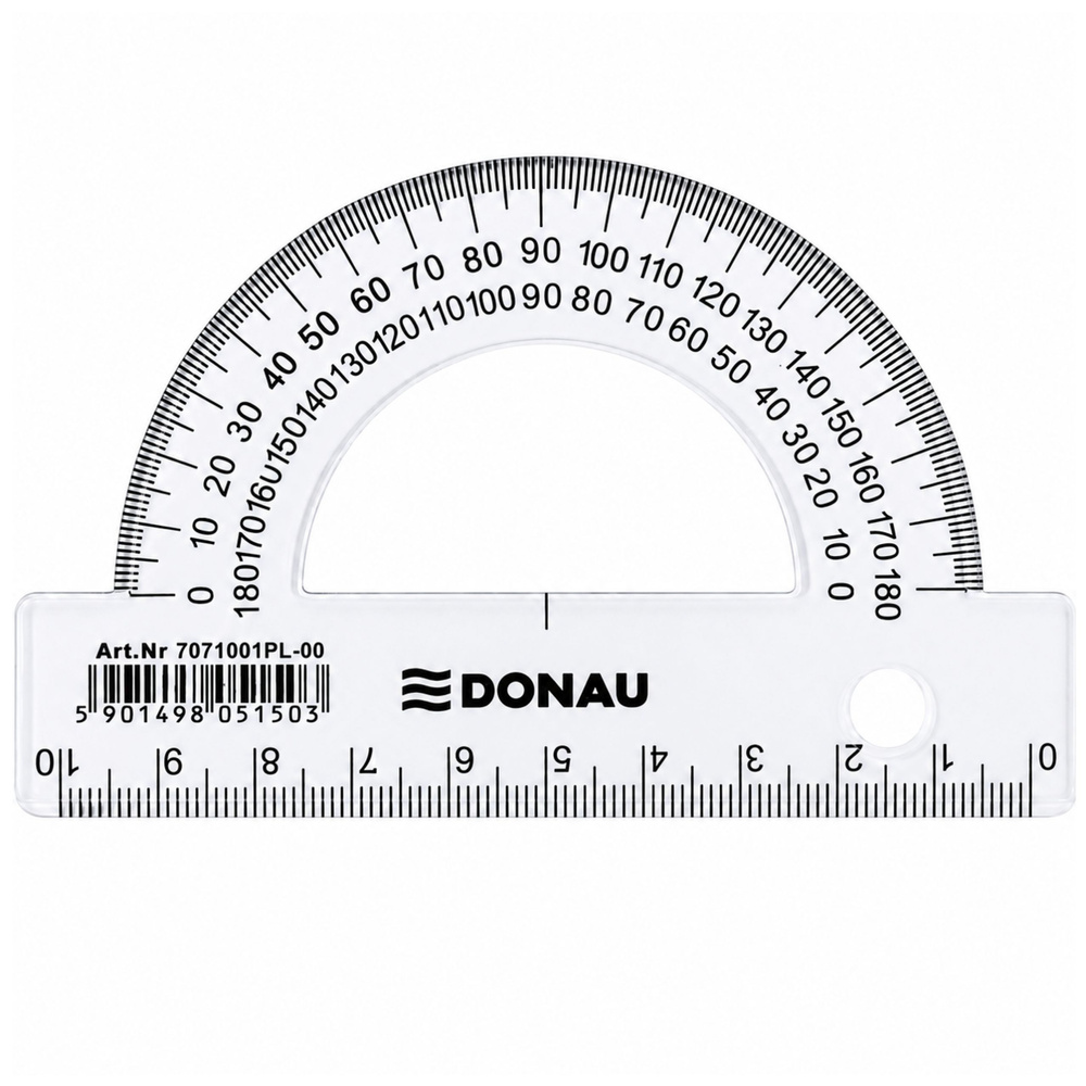 Matlankis 180°, skaidrus, 10 cm