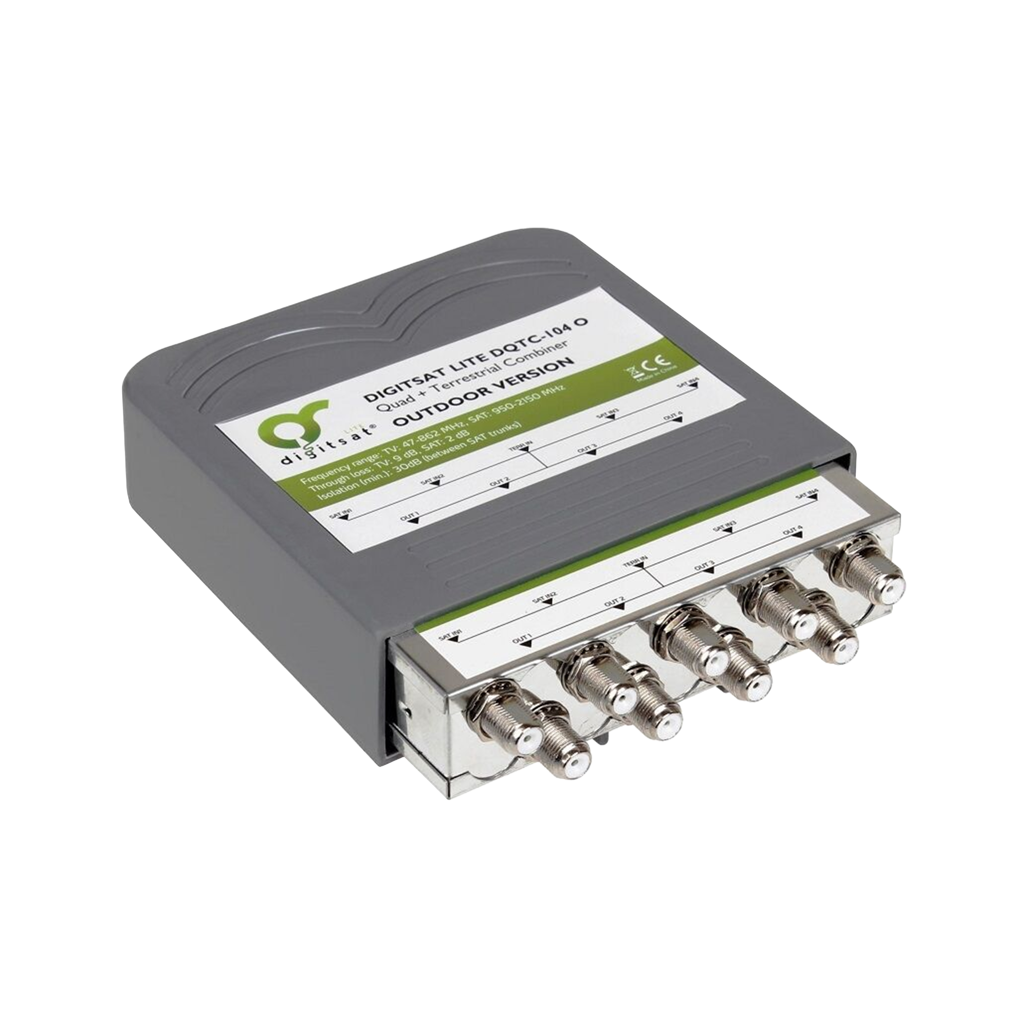 Adapteris rtv/sat derintuvas x4 digitsat dqtc-104 ext.
